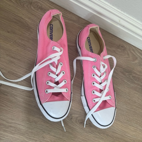 New Converse Chuck Taylor All Star Pink Low Top Sneakers Women’s 9.5 Men’s 7.5 - Picture 3 of 7